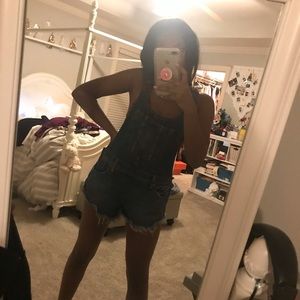 Free people overall shorts